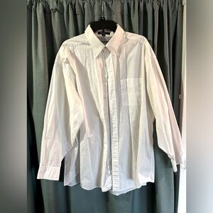 Tommy Hilfiger white button up dress shirt 34-35 (Fits like a big XL)